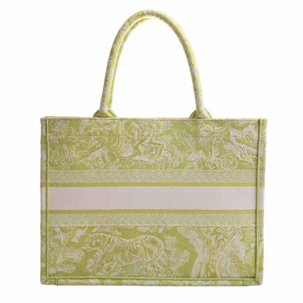 Christian Dior Canvas Medium Book Tote Bag M1296ZRGO Green - Picture 2 of 8